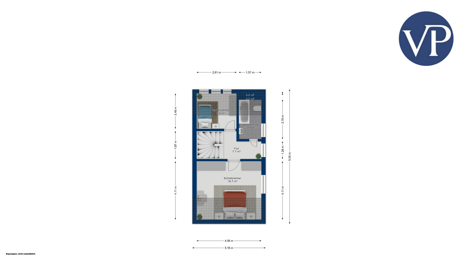 Grundriss Obergeschoss