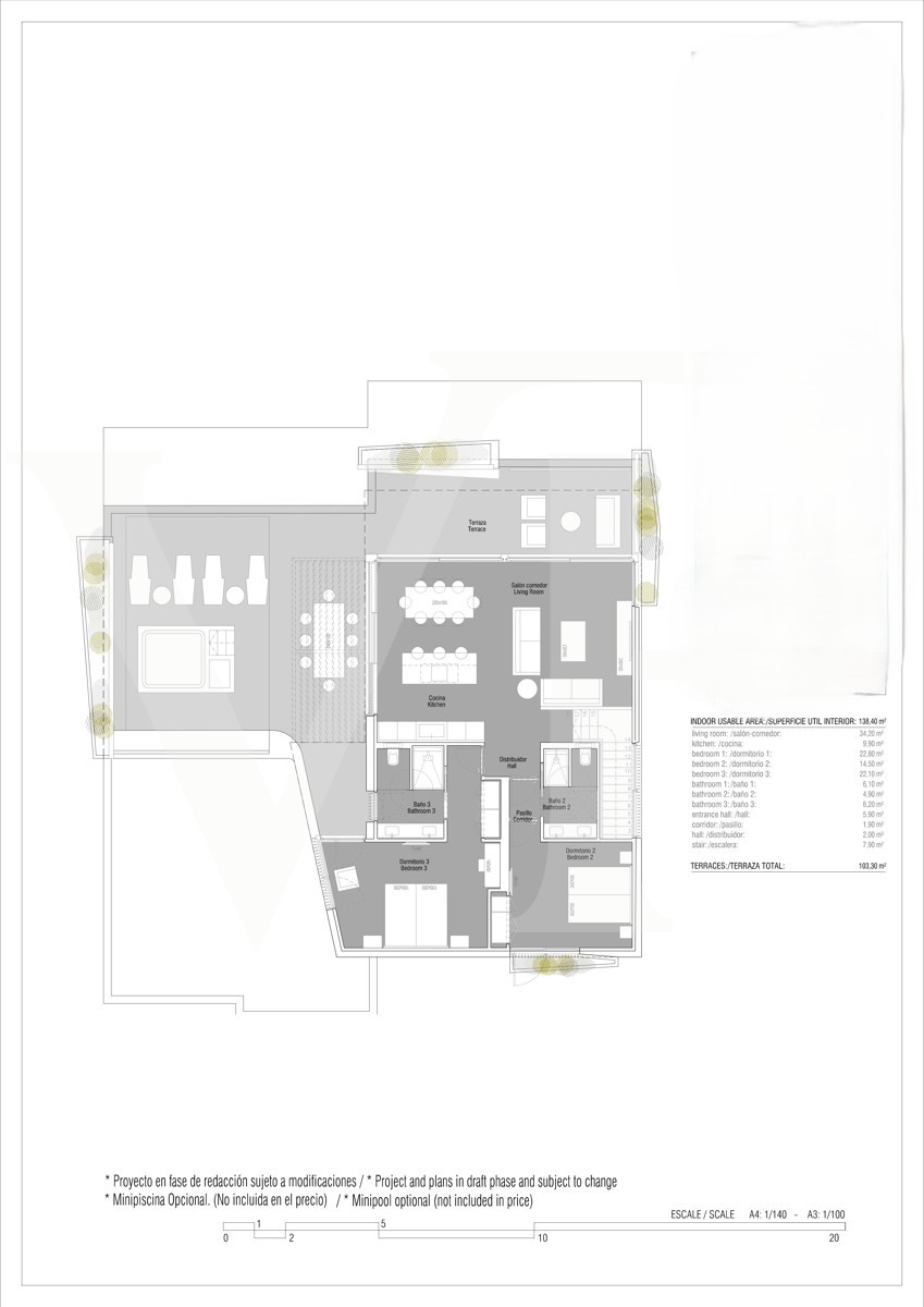 Los Jardines de Abama - Appartamento da sogno con 3 camere da letto su 2 piani nel famoso Abama Resort