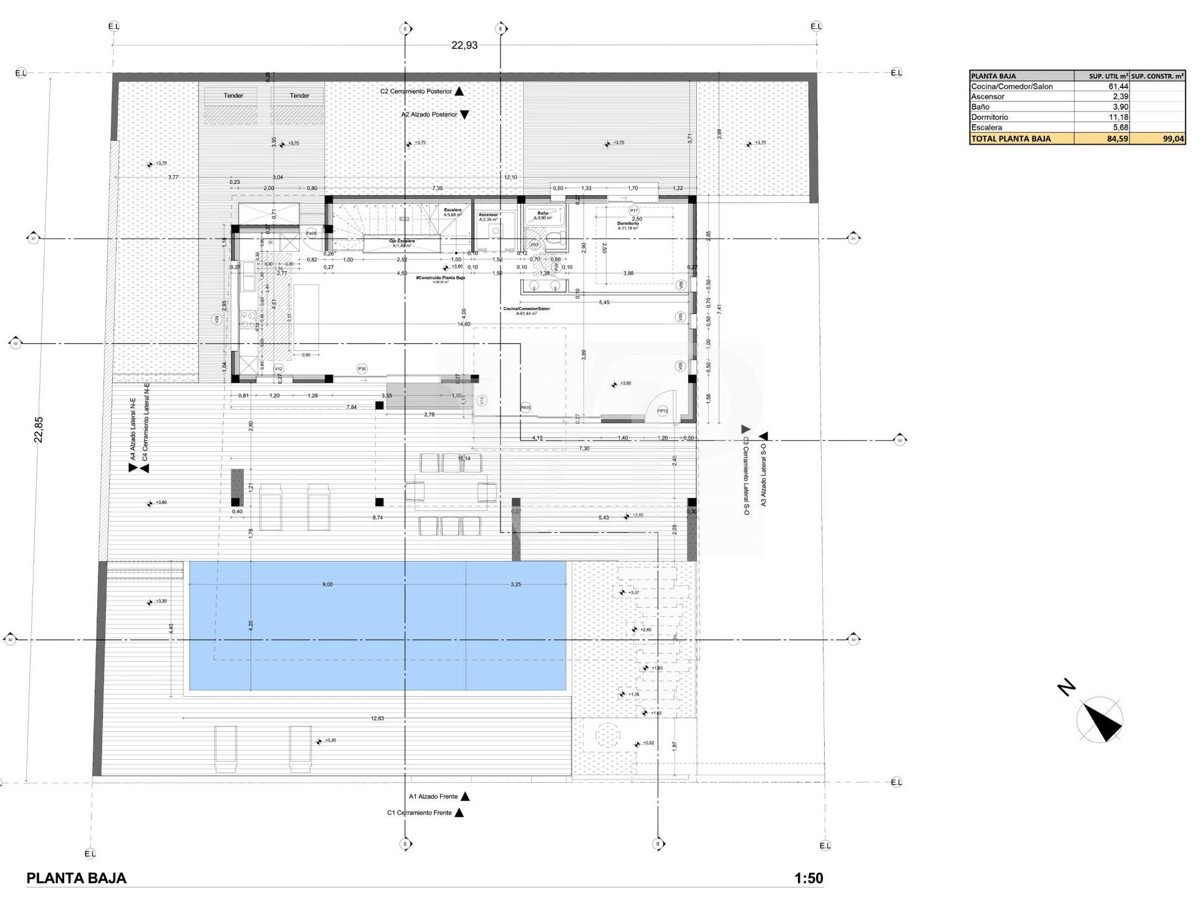 Luxurious villa under construction in Roque del Conde