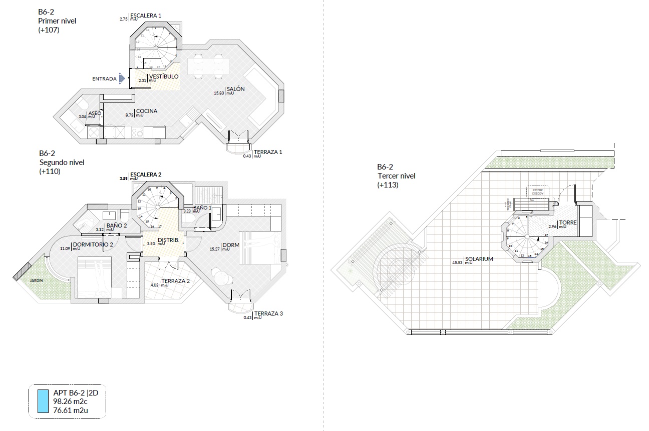 Apartamentos de dos dormitorios de alta calidad en Atanaus Suites