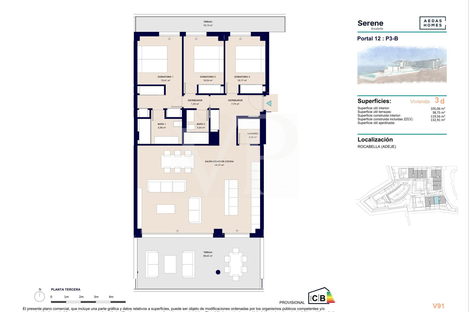 Új építésű apartman közvetlenül a tengerparton, kilátással La Gomera-ra – Serene Homes, Callao Salvaje