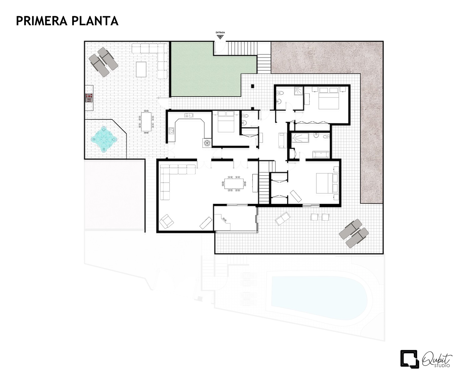 Charmantes Einfamilienhaus mit privatem Pool in La Florida