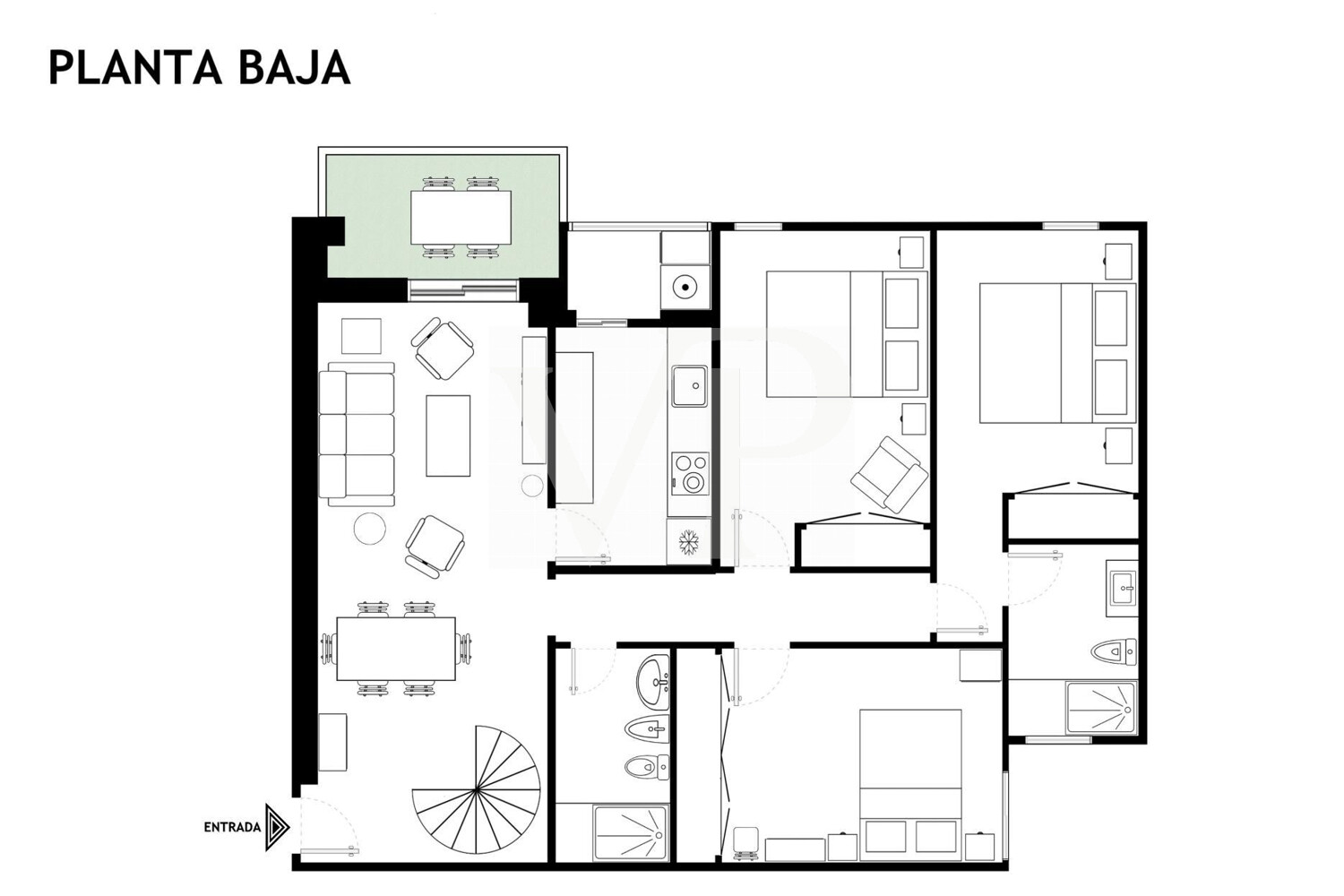 Wunderschönes Penthouse mit Meerblick in Alcalá