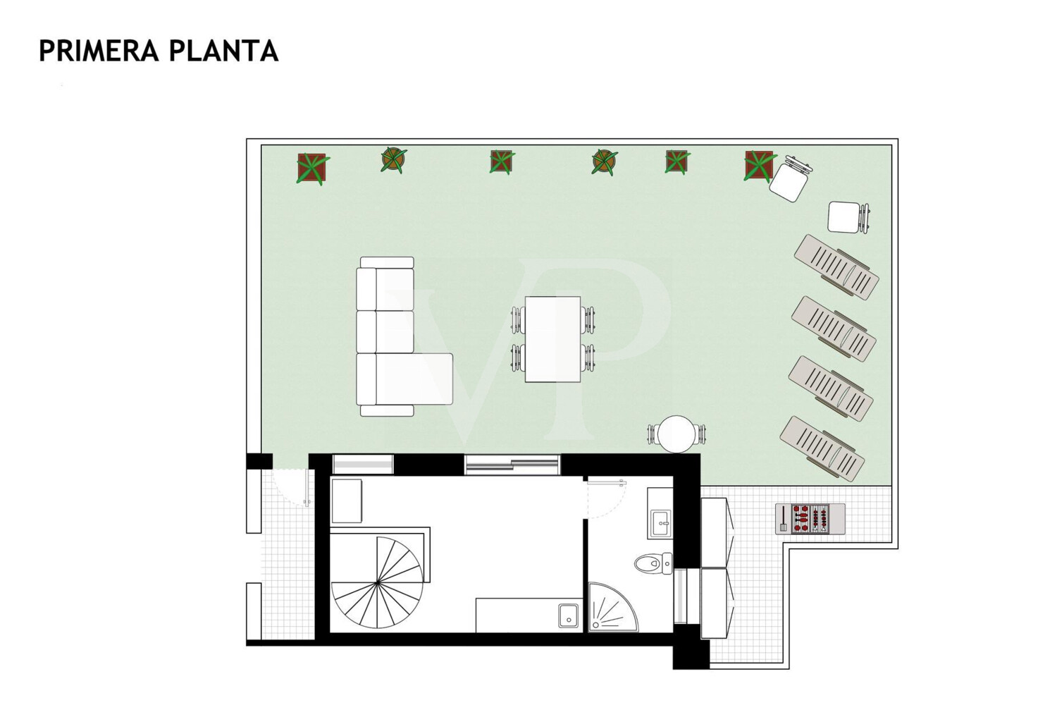 Wunderschönes Penthouse mit Meerblick in Alcalá