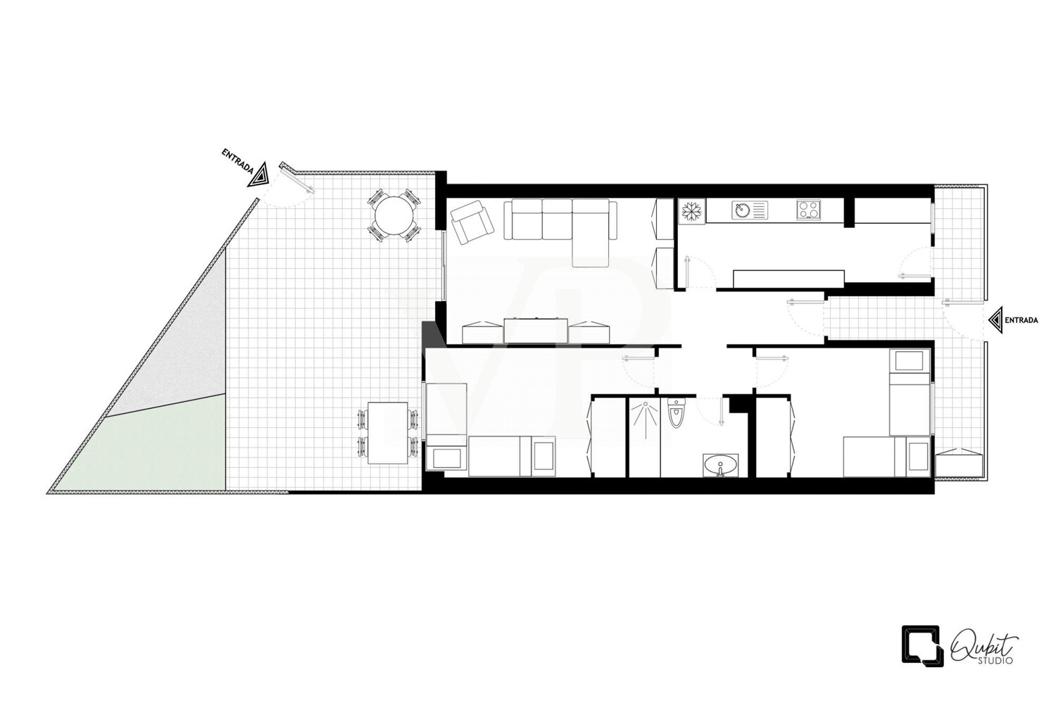 Charmante 2-Zimmer-Wohnung mit Sonnenterrasse, Pool und Garage in El Galeón, Adeje