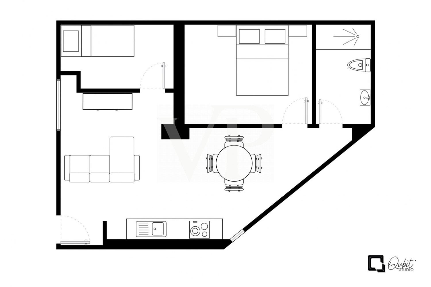 Exclusive, newly renovated apartment in Los Cristianos with a communal pool