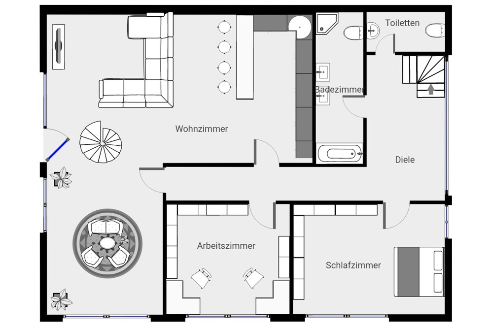 Obergeschoss nach Planung Obergeschoss nach Planung
