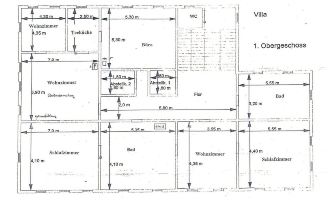 Historische Reitzsche- Villa südlich von Bautzen