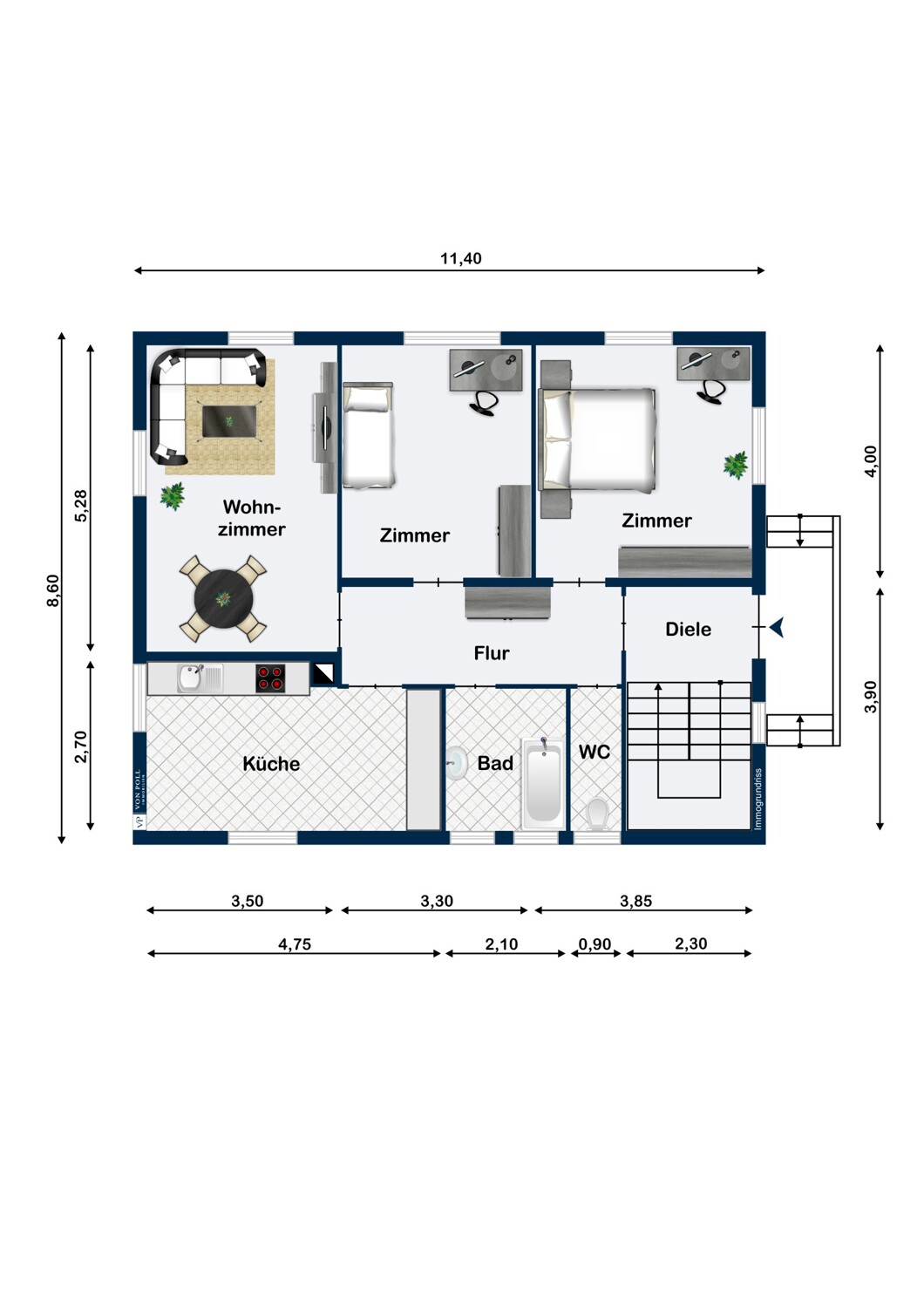 Grundriss EG (original abweichend)