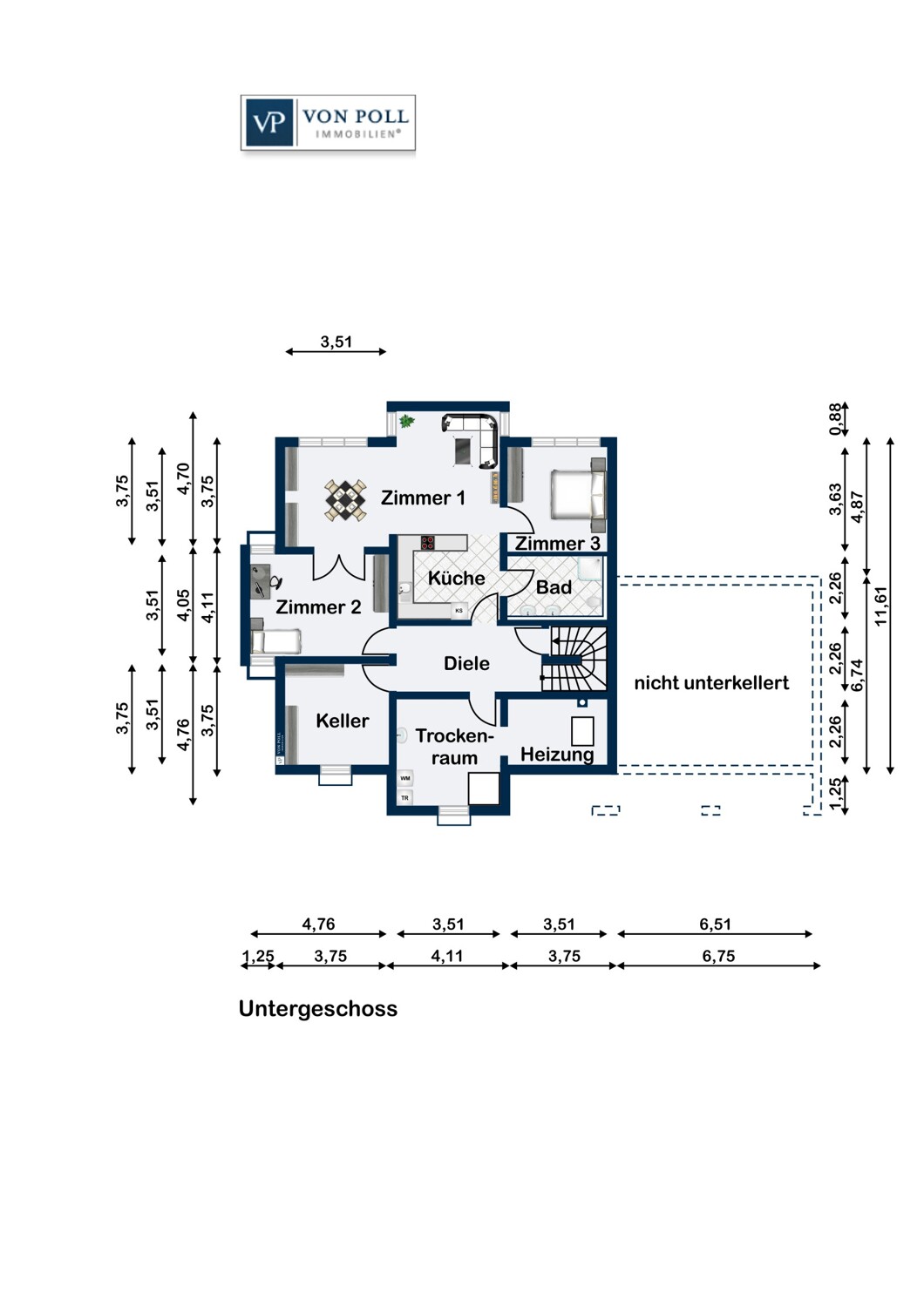 Grundriss Untergeschoss
