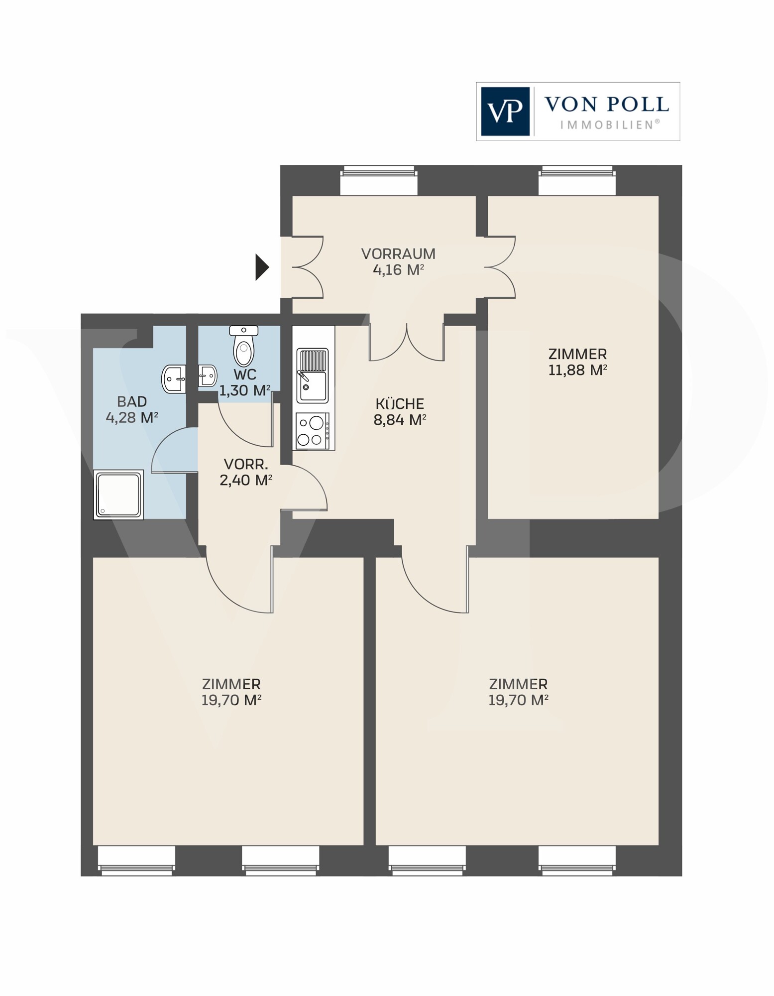 Grundriss Hasnerstraße Digital