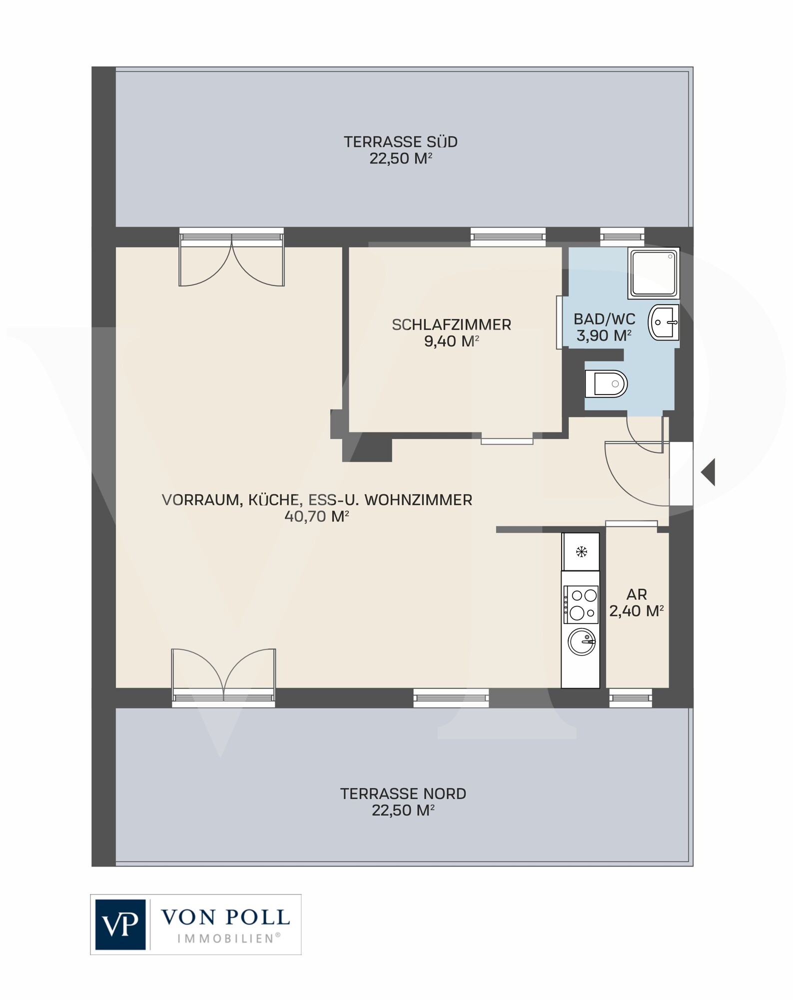 Citywohnung mit großen Terrassen