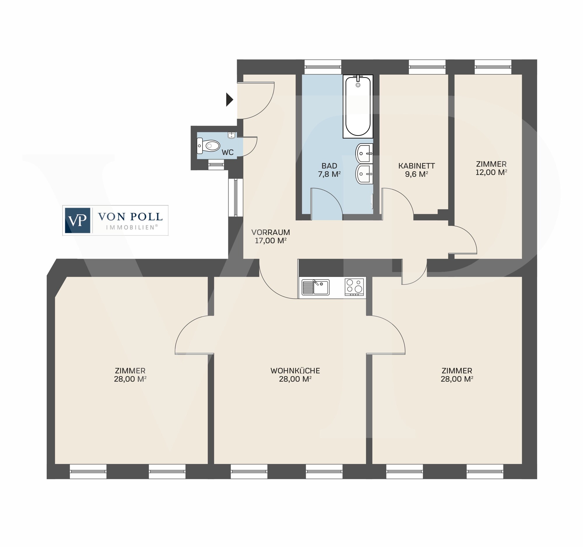 5-Zimmer Altbauwohnung