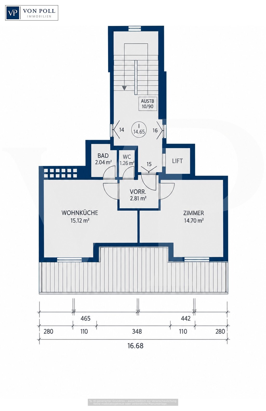Entzückende 2-Zimmer-Wohnung mit Gestaltungspotenzial in Hernals