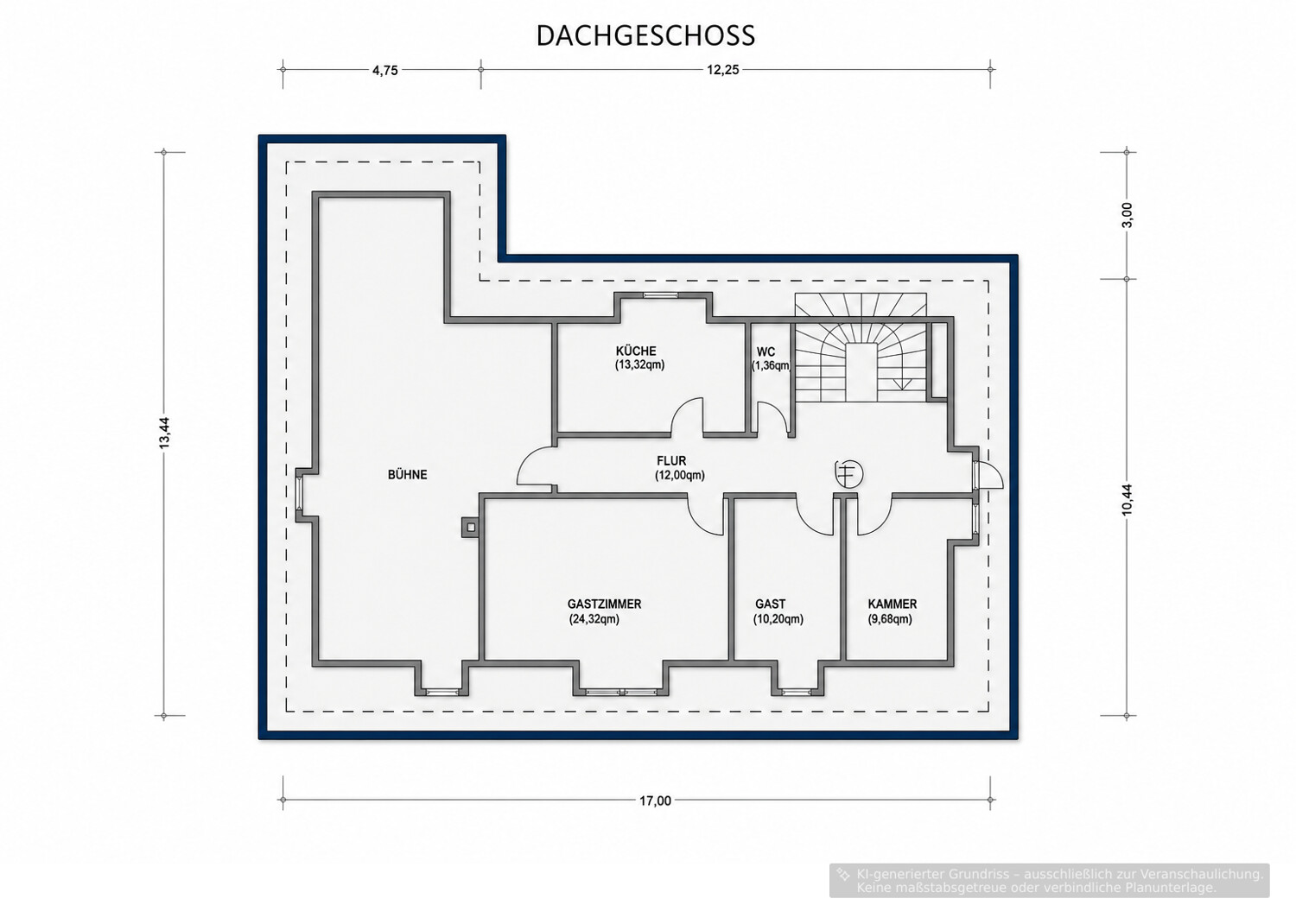 Grundriss Dachgeschoss