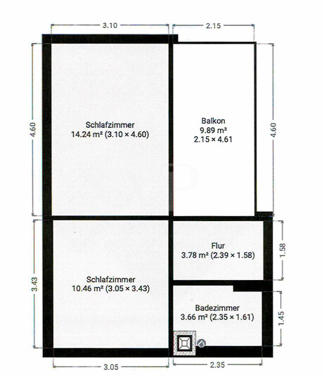 Grundriss Obergeschoss