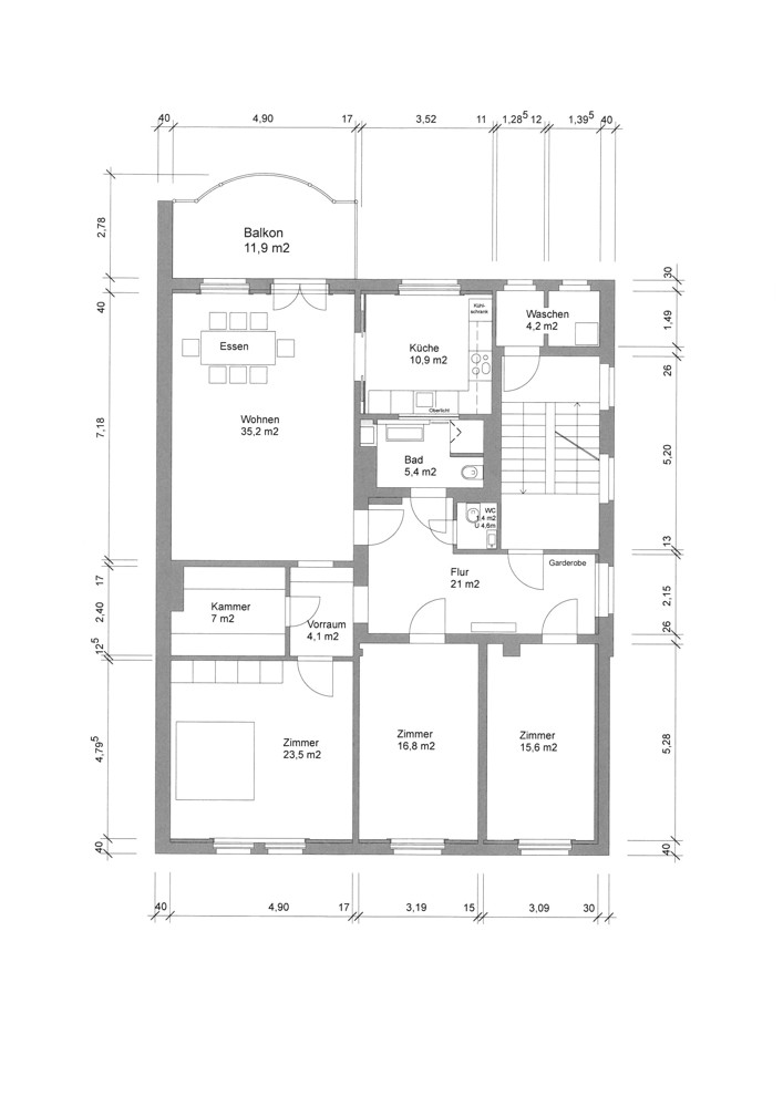 Wohnungsgrundriss Wohnungsgrundriss