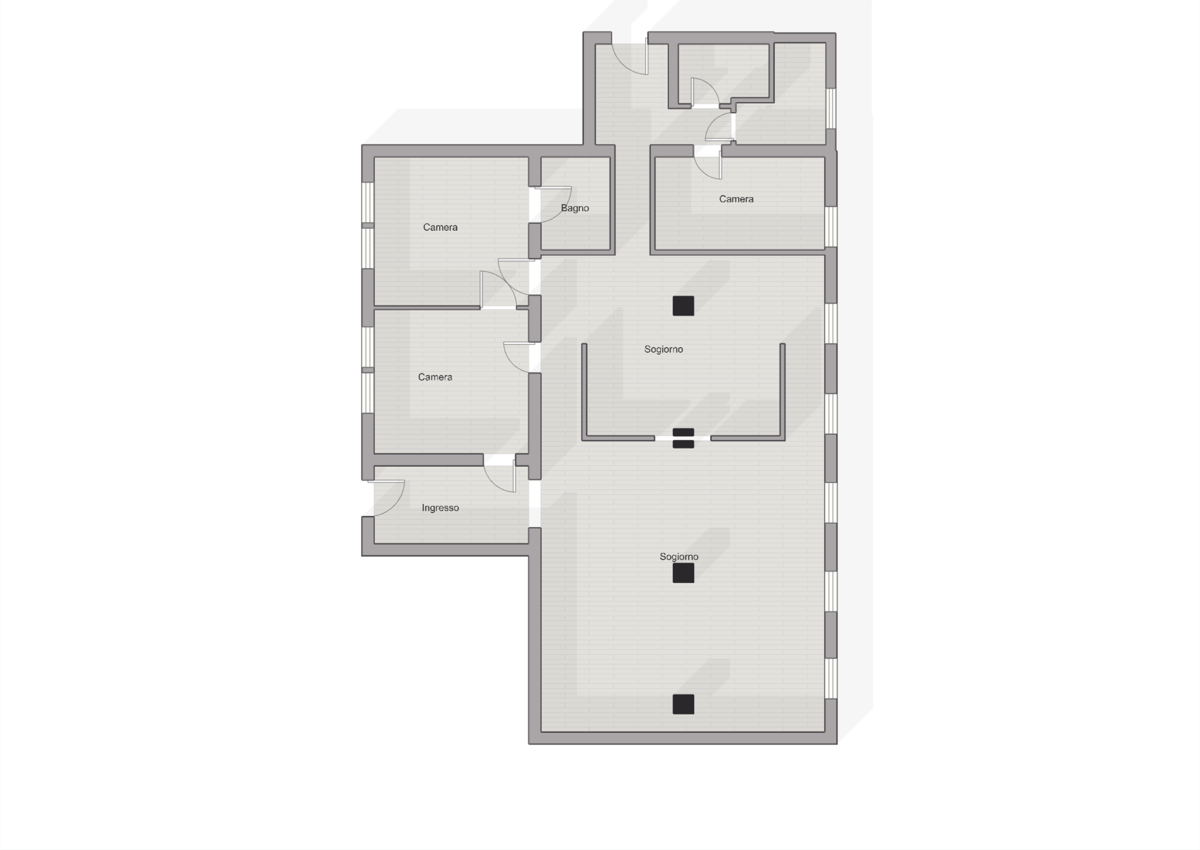 Exklusives Designer-Loft mit Gartenblick