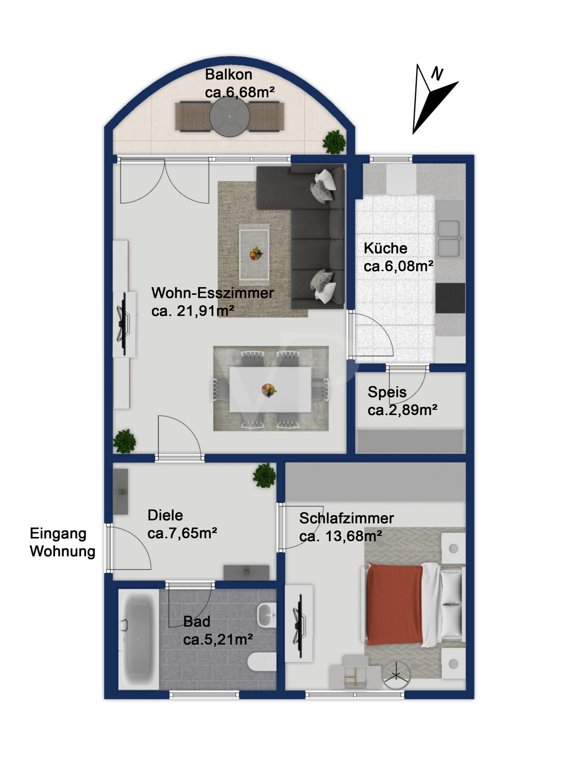 Grundriss Wohnung 1.Obergeschoss Grundriss Wohnung 1.Obergeschoss
