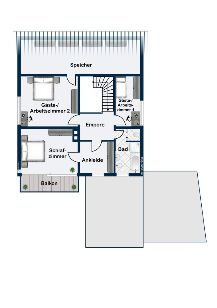 Grundriss Obergeschoss