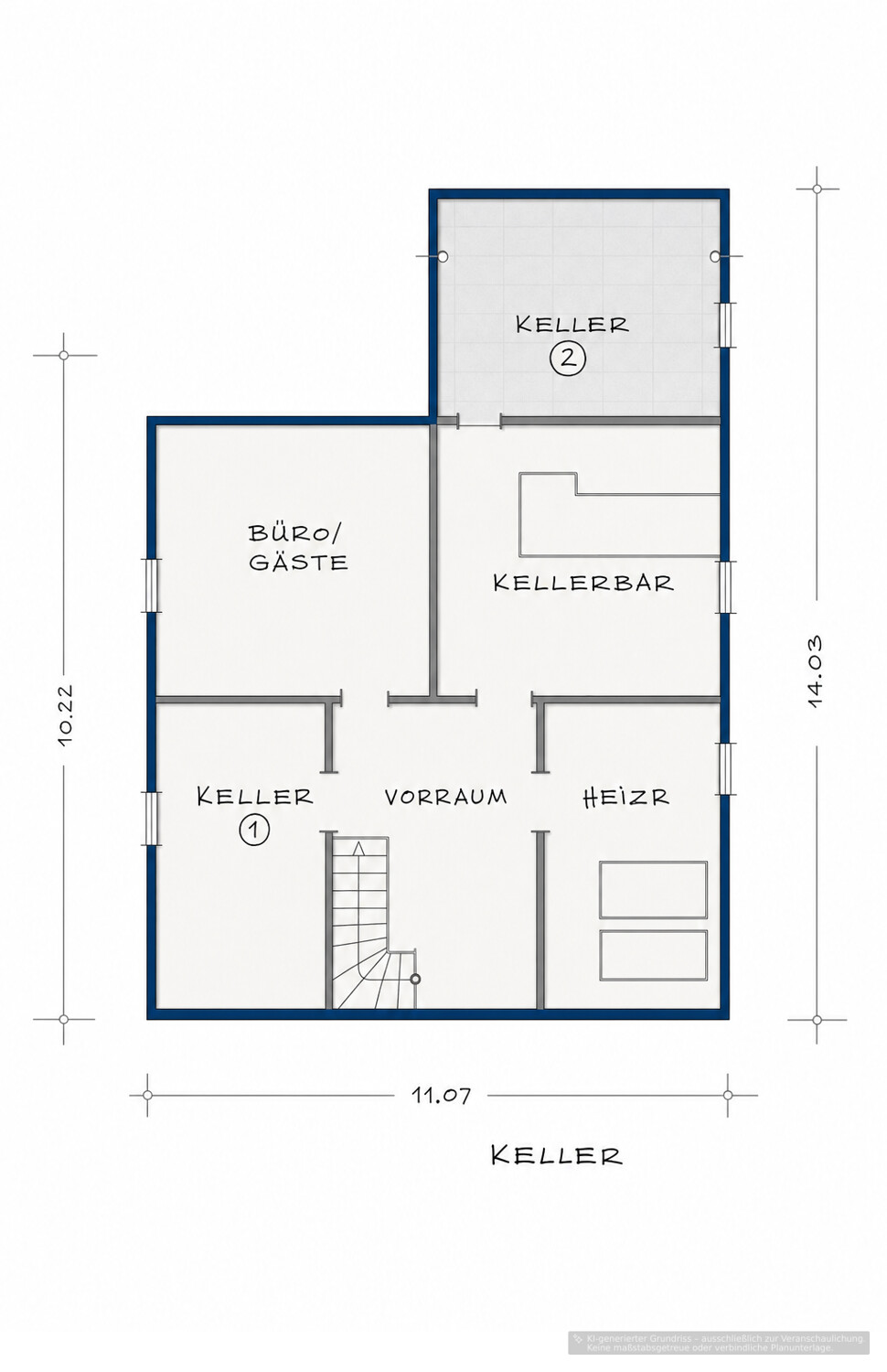 Grundriss Kellergeschoss