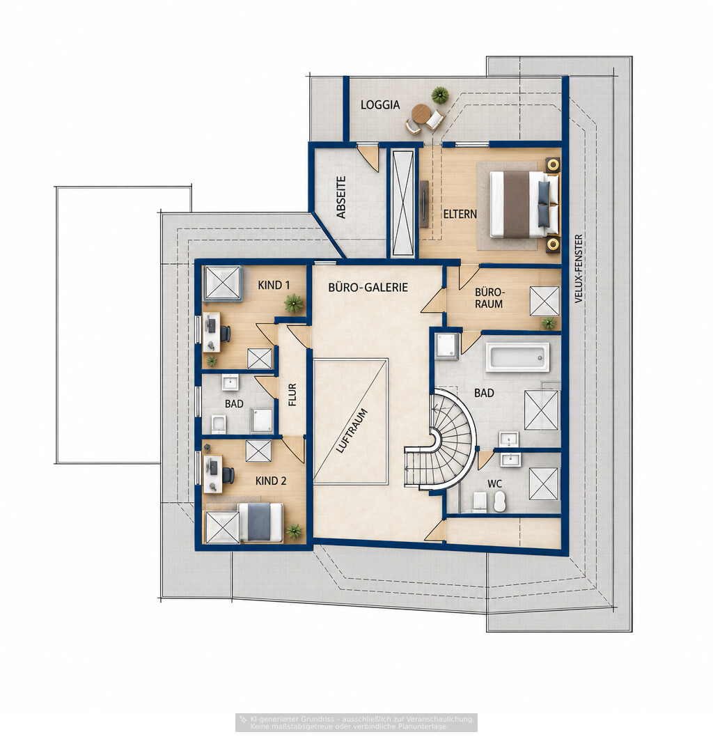 Grundriss Dachgeschoss
