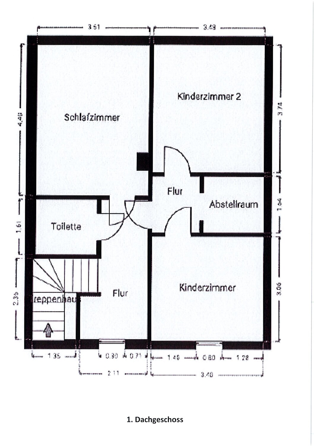 Grundriss - 1. Dachgeschoss Grundriss - 1. Dachgeschoss