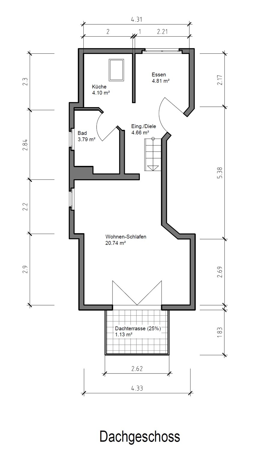 Grundriss - Dachgeschoss