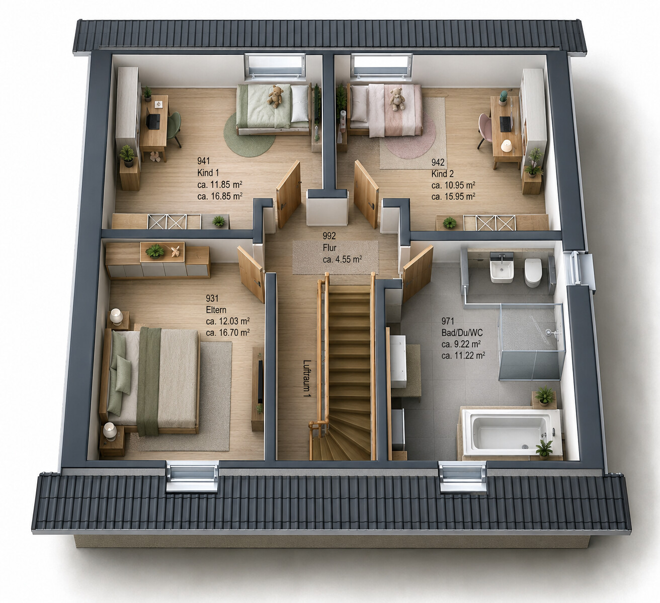 Grundriss Dachgeschoss