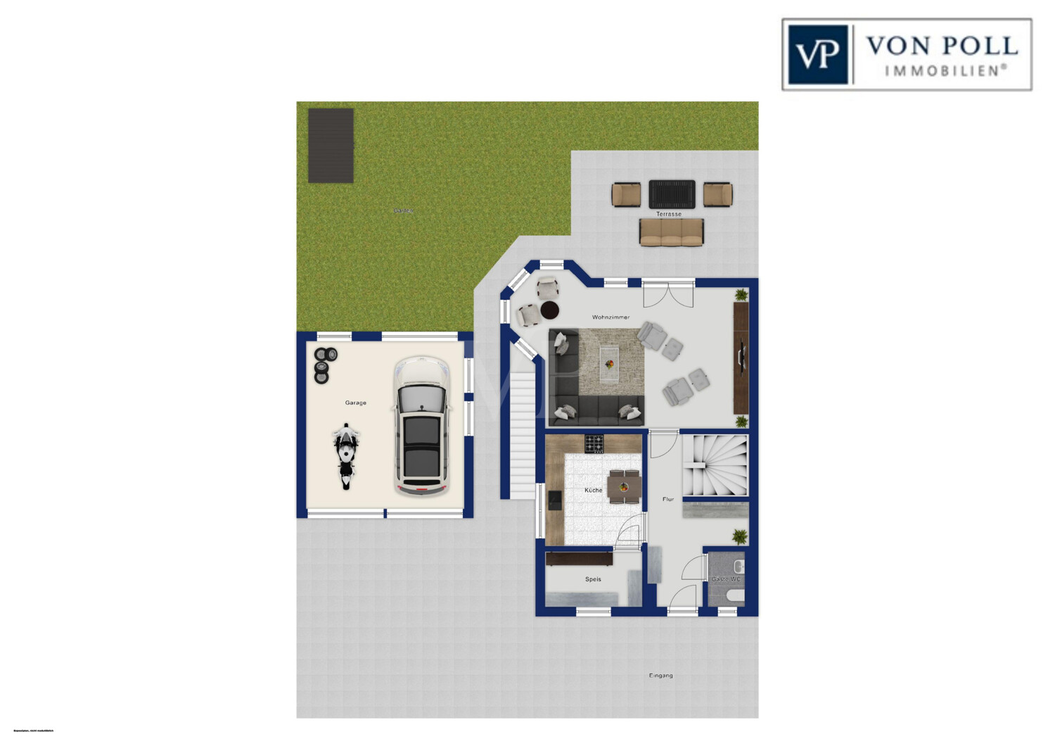 Grundriss mit Außenfläche