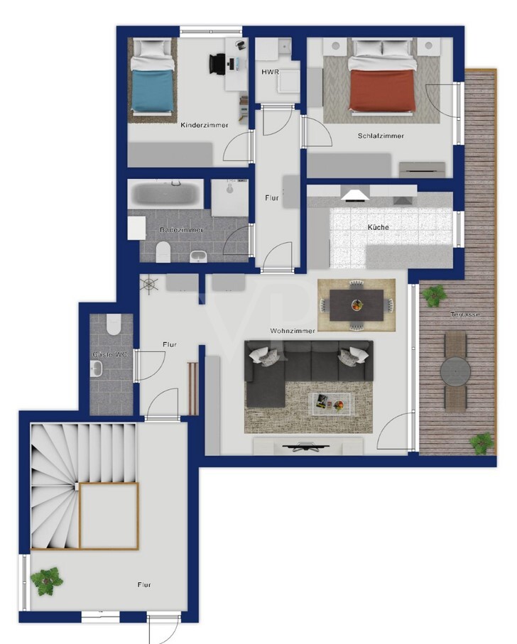 Grundriss Wohnung