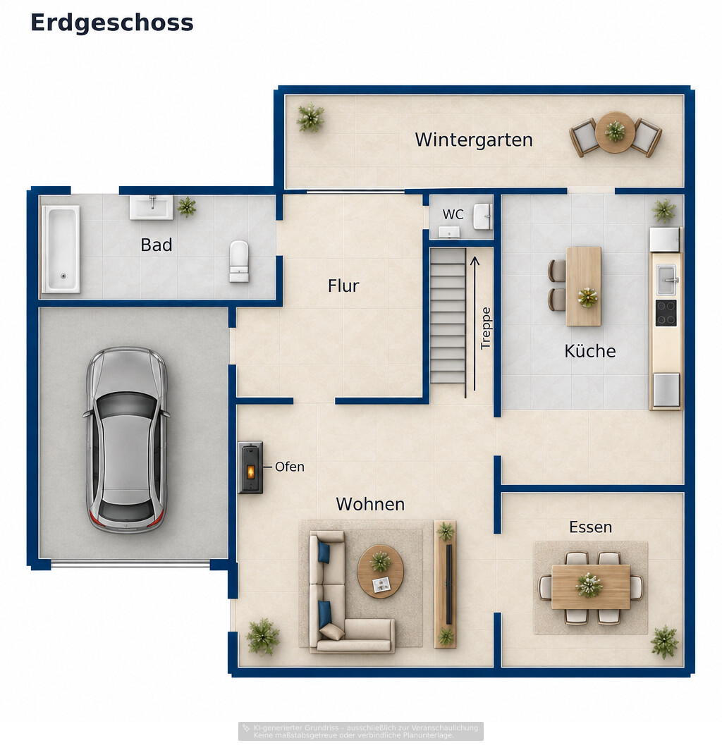 Erdgeschoss schematisch