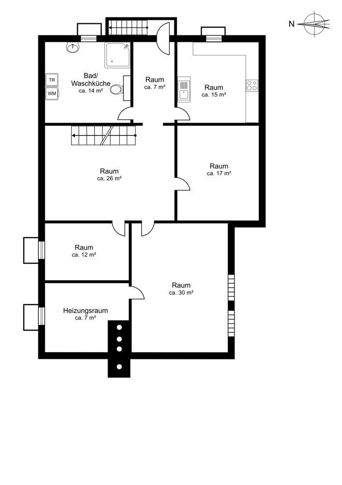 Grundriss Untergeschoss