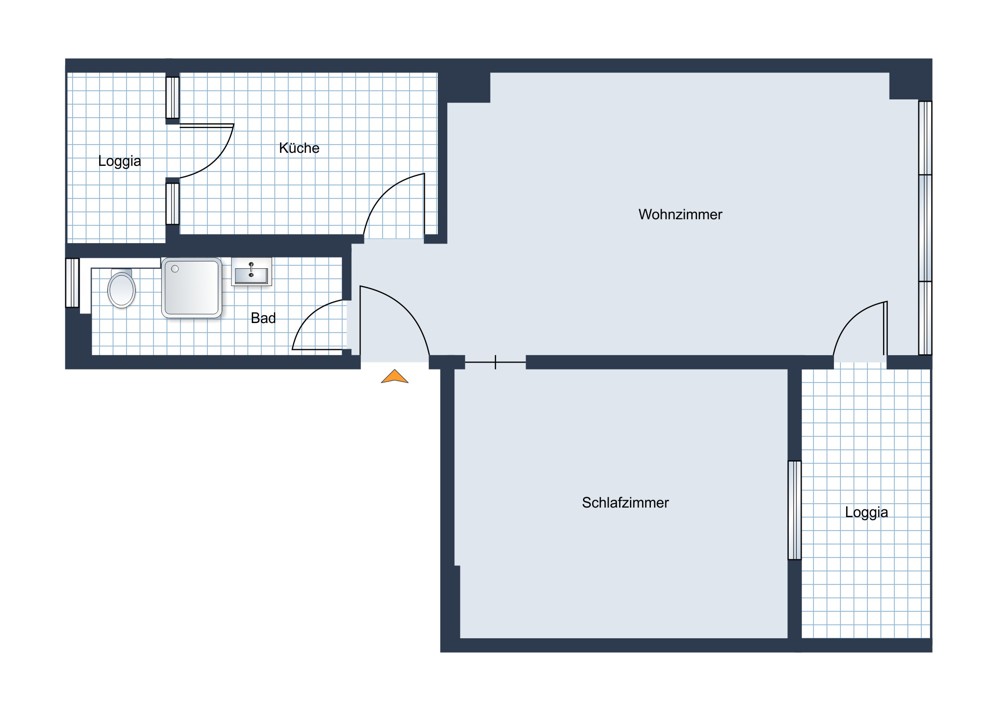 Rheinblick - Moderne 2-Zimmer Wohnung mit zwei Loggien in Köln-Mülheim Rheinblick - Moderne 2-Zimmer Wohnung mit zwei Loggien in Köln-Mülheim