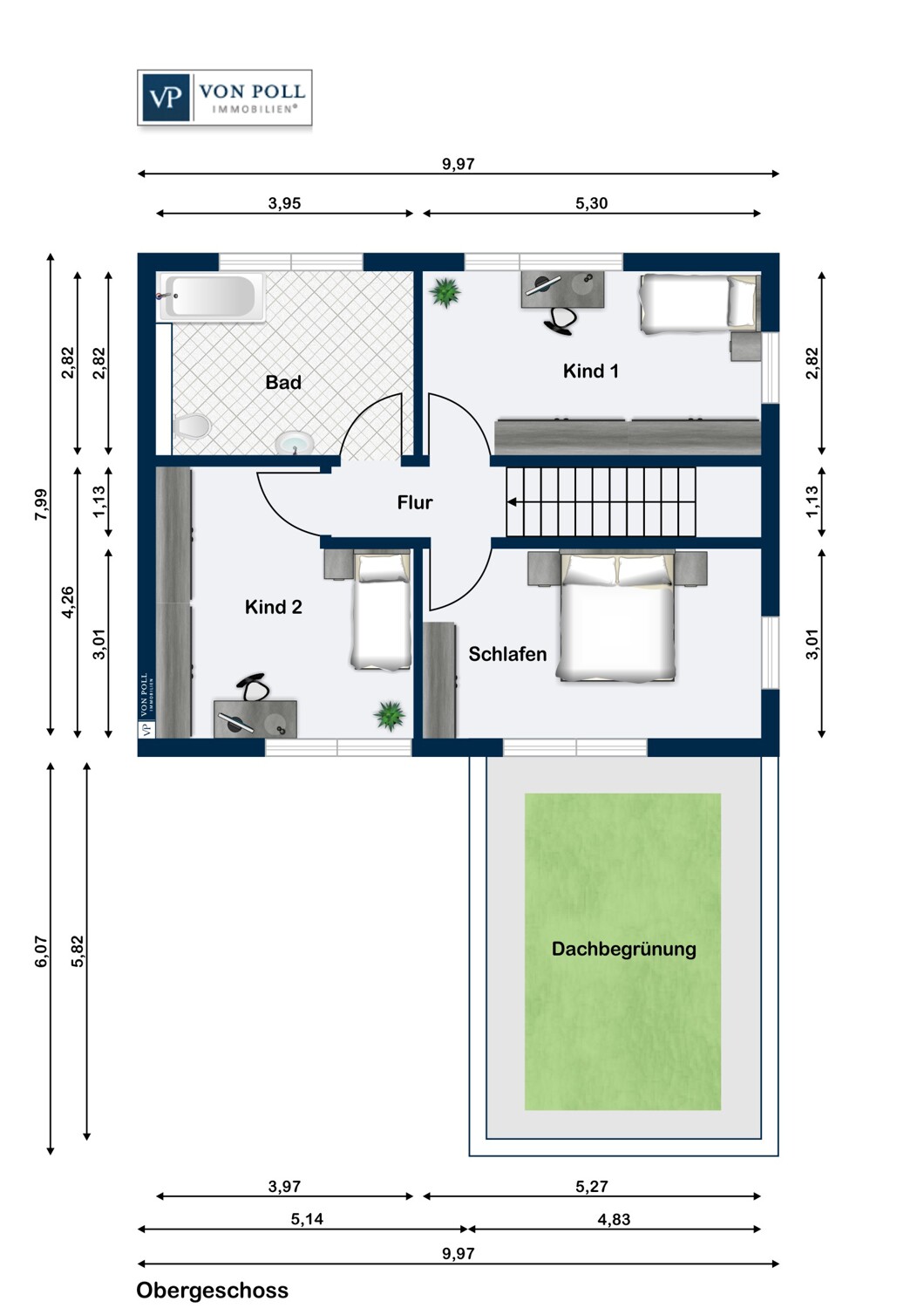 Grundriss Obergeschoss