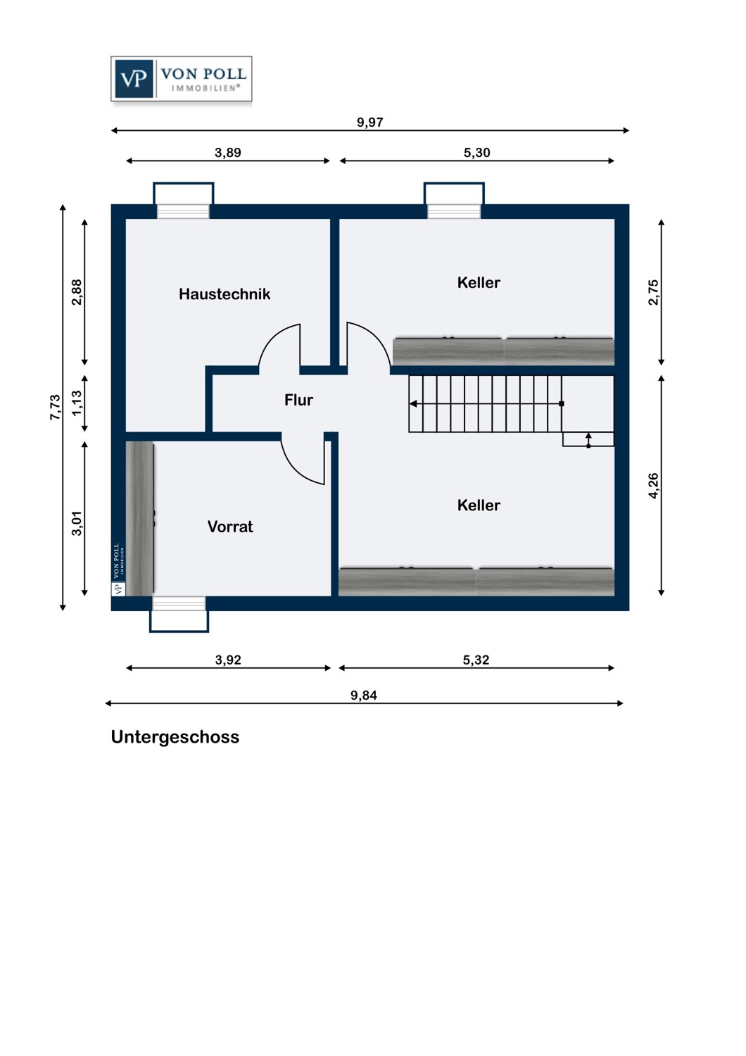 Grundriss Untergeschoss