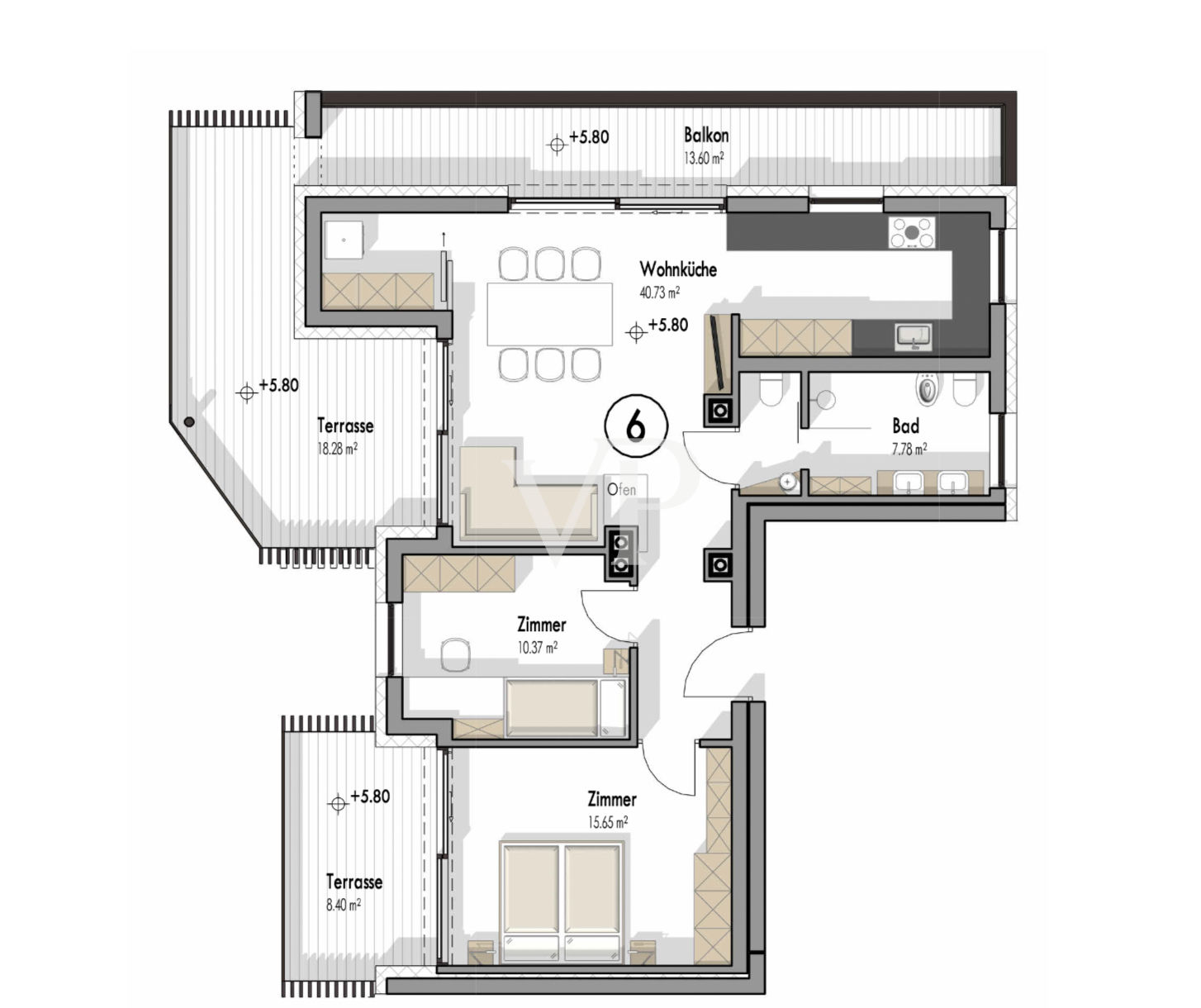 Moderno ático de 3 habitaciones de alta calidad en Latsch Moderno ático de 3 habitaciones de alta calidad en Latsch