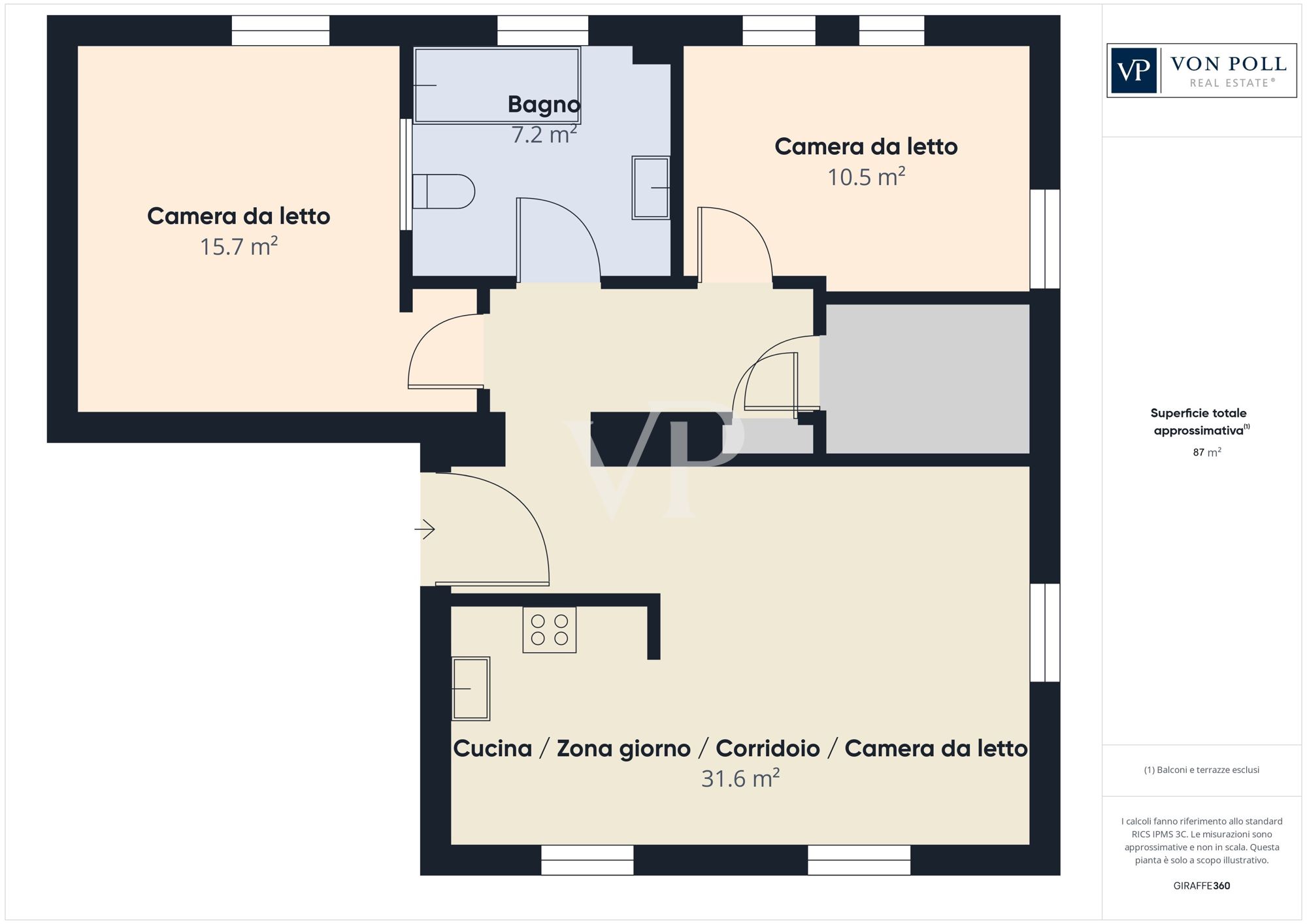Renovated Three Bedroom Apartment with Large Spaces and Modern Amenities - Capodazzo Renovated Three Bedroom Apartment with Large Spaces and Modern Amenities - Capodazzo