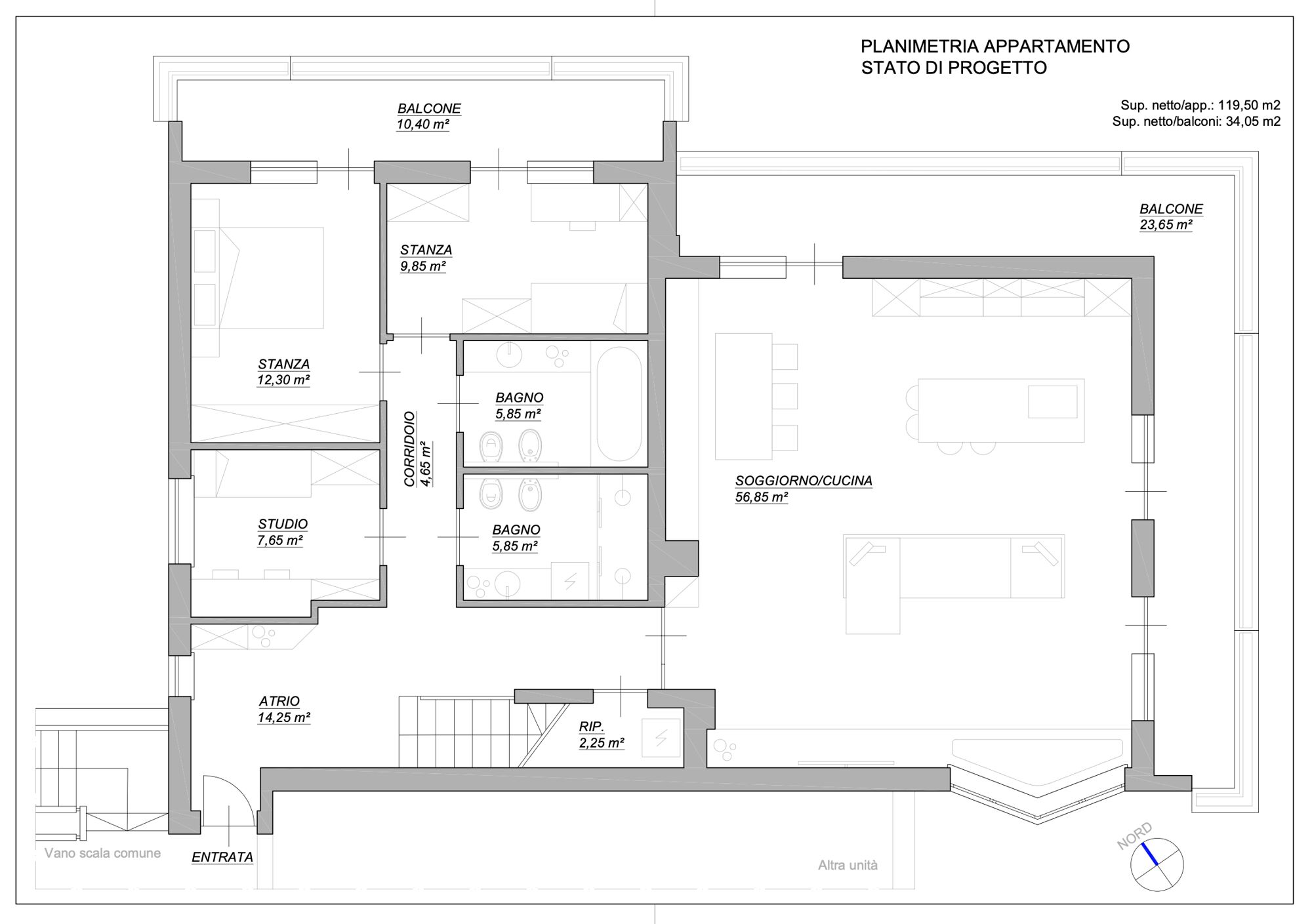 PLANIMETRIA APPARTAMENTO PLANIMETRIA APPARTAMENTO