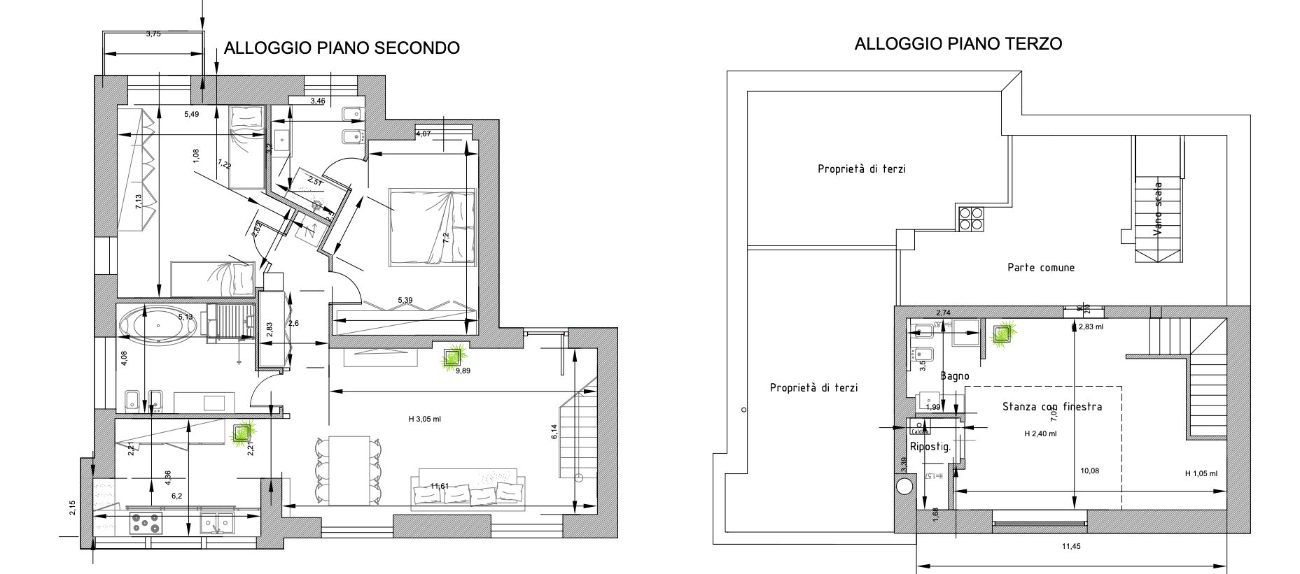 Prestigeträchtiges Dachgeschoss mit Garage und Rosengartenblick