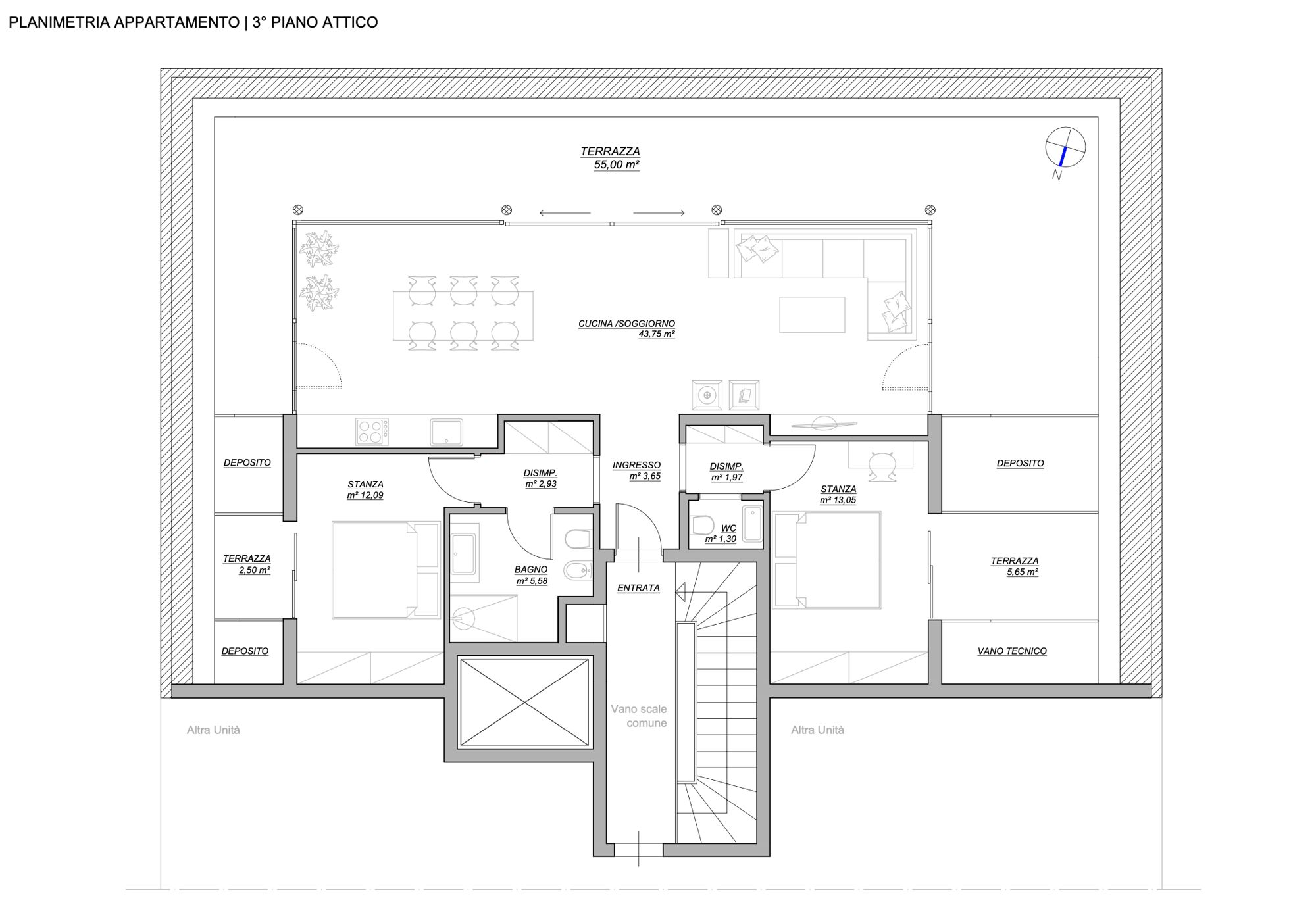 Exklusives Penthouse in Bozen Dorf