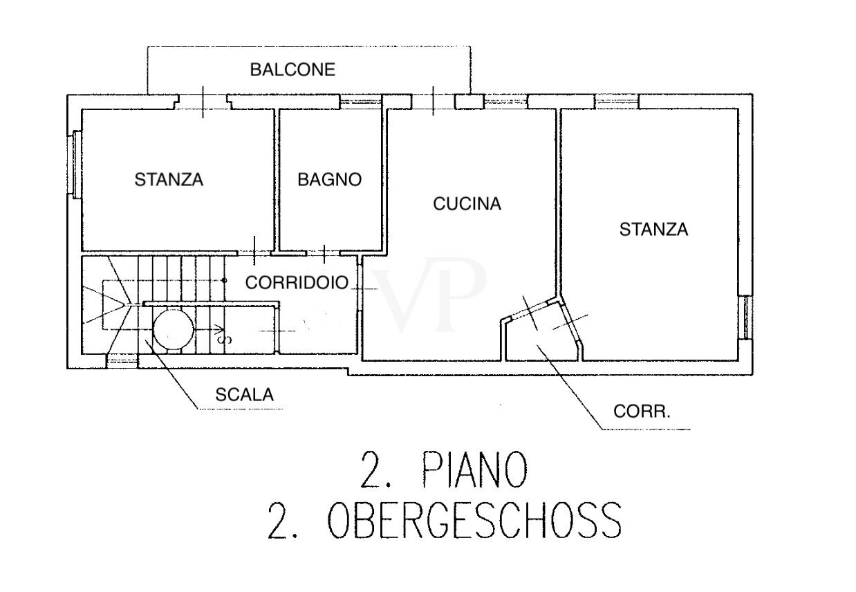 Haus mit drei unabhängigen Wohnungen und einem großen Garten in einer ruhigen Gegend