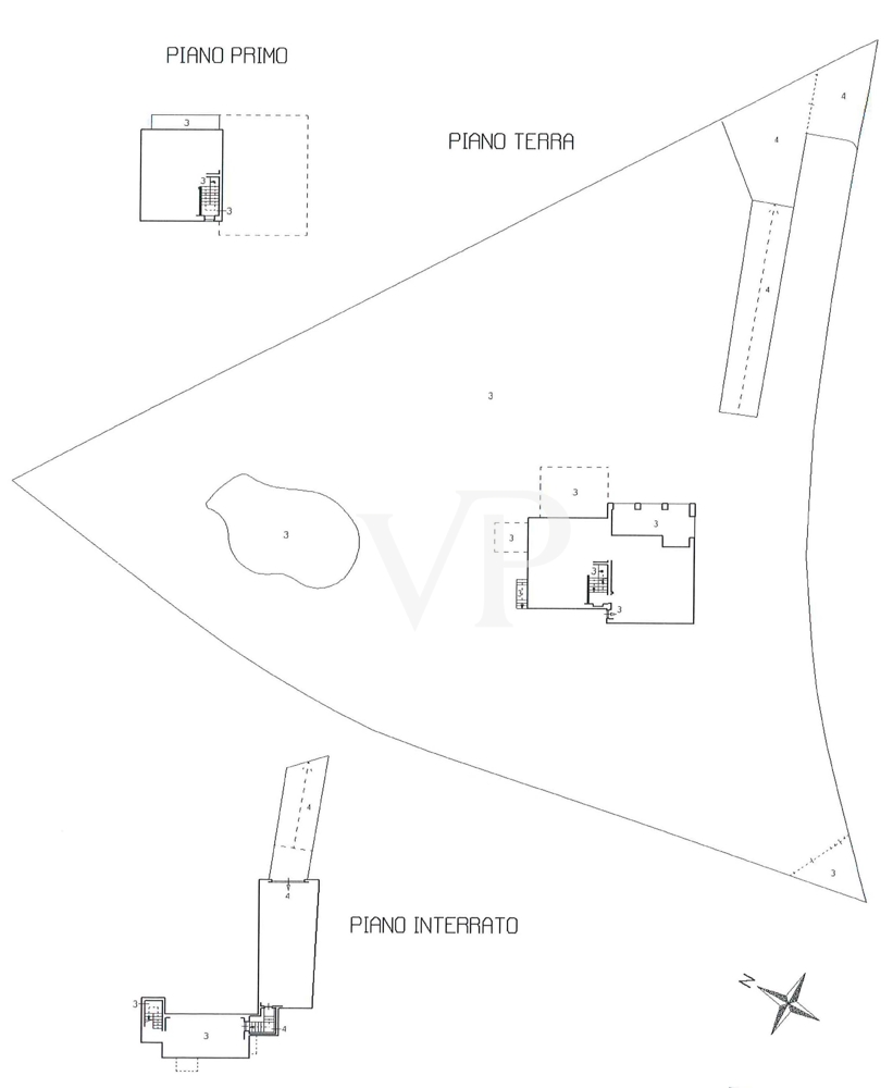 Lageplan : piantina : map of the area Lageplan : piantina : map of the area