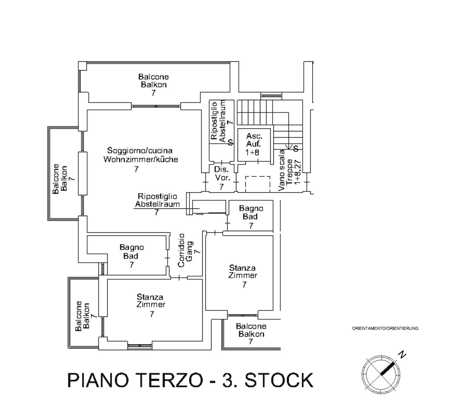 Moderne und helle Dreizimmerwohnung mit Terrasse