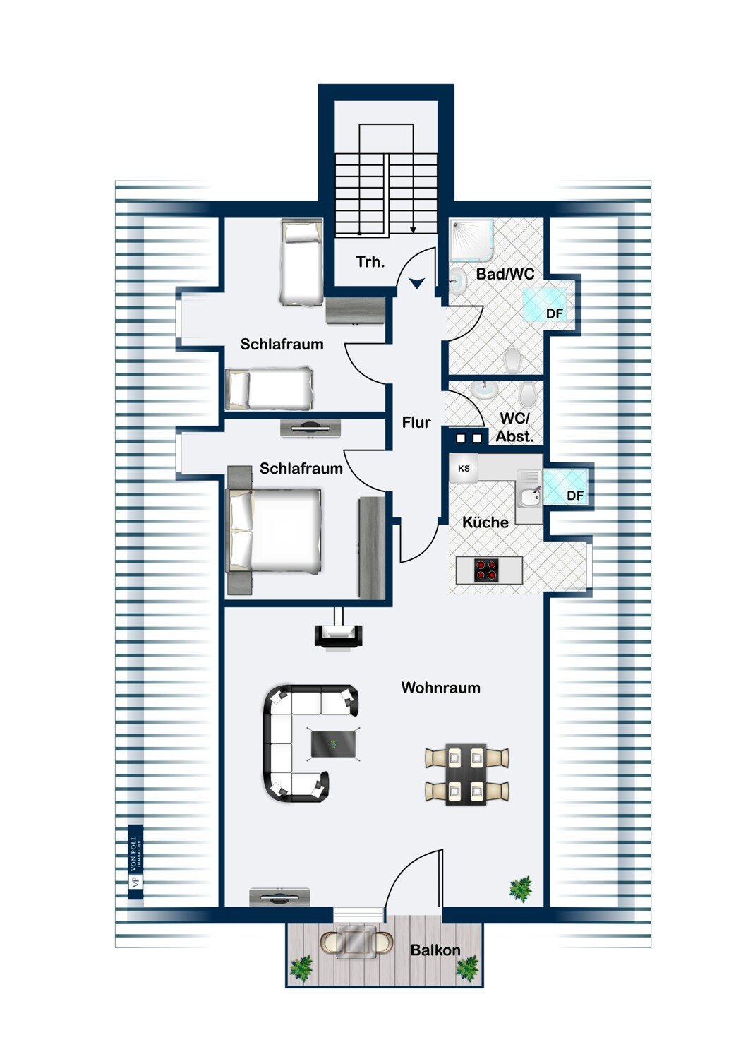 Grundriss Penthouse