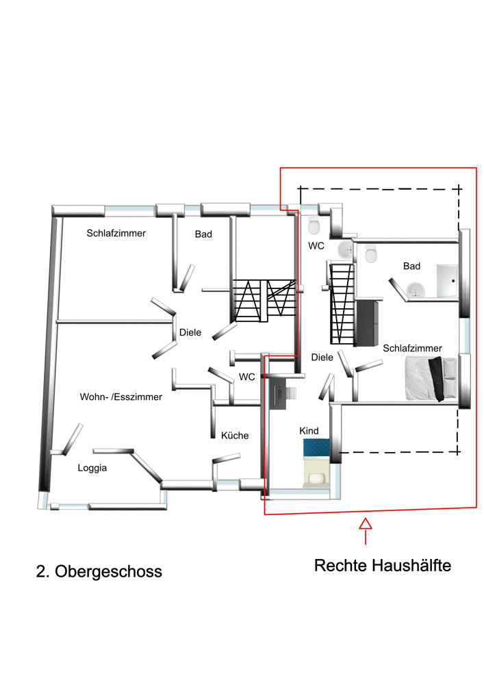 2. Obergeschoss 2. Obergeschoss