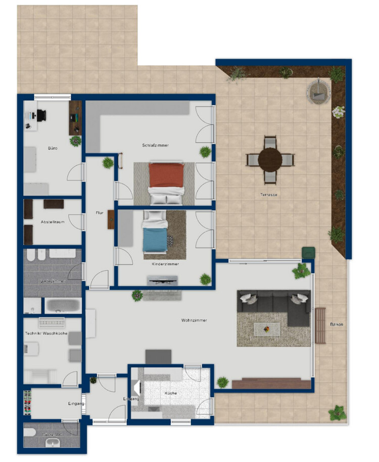 Wohnen mit traumhaftem Weitblick - Terrassenwohnung mit über 66 m² Terrasse