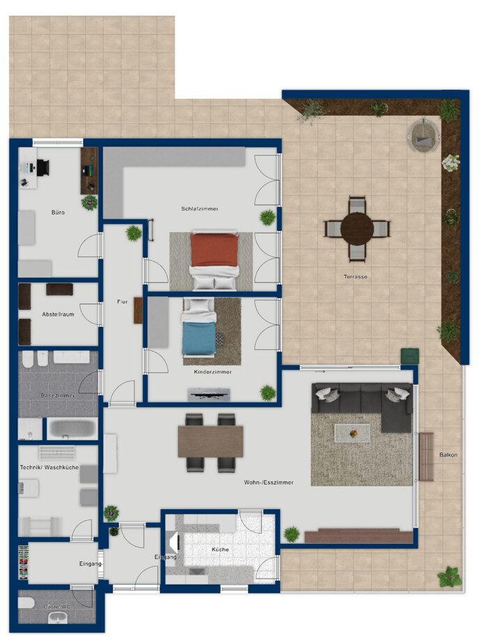 Wohnen mit traumhaftem Weitblick - Terrassenwohnung mit über 66 m² Terrasse