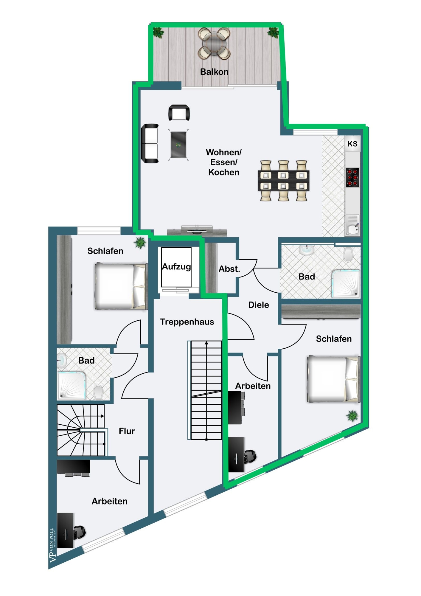 1. OG Wohnung 3 1. OG Wohnung 3