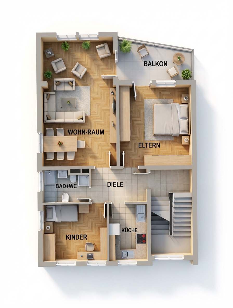 1. und  2. Obergeschoss